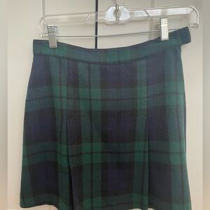 United Colors of Benetton blue/green plaid skirt